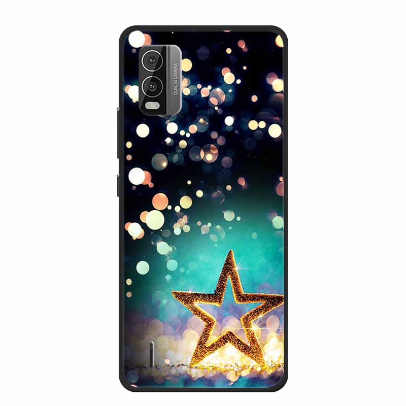 For Nokia C110 C210 C300 Case Soft black Silicone Bumper TPU Phone Wolf Cat Flower CaseS For C110 210 300 Shock proof Bumper TPU