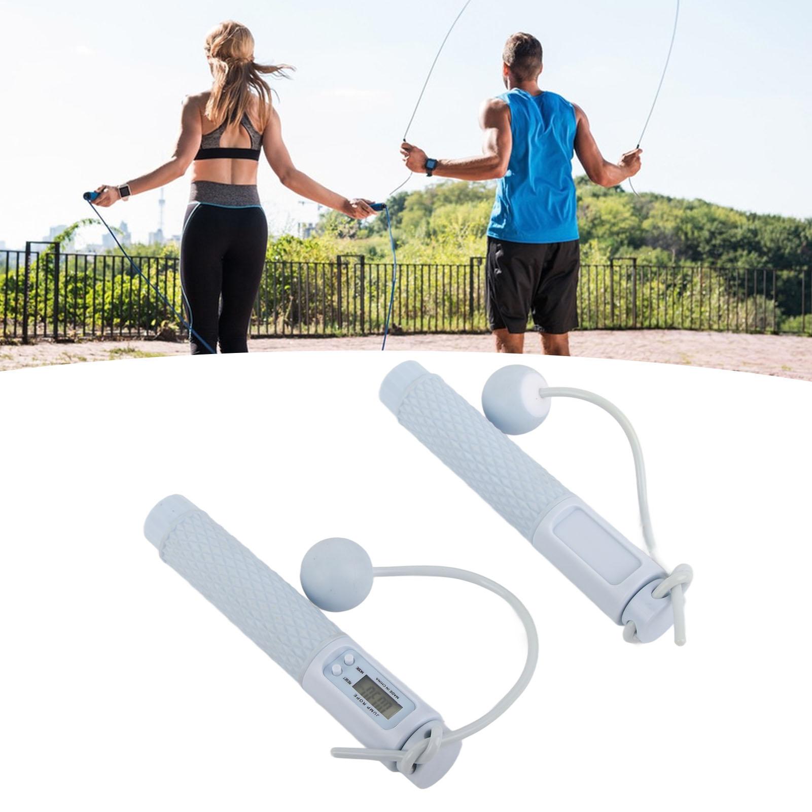 

Jump Rope with Counter Smart Electronic Ropeless Jump Rope with Weight Ball for Indoor Outdoor Fitness Exercise Blue синий
