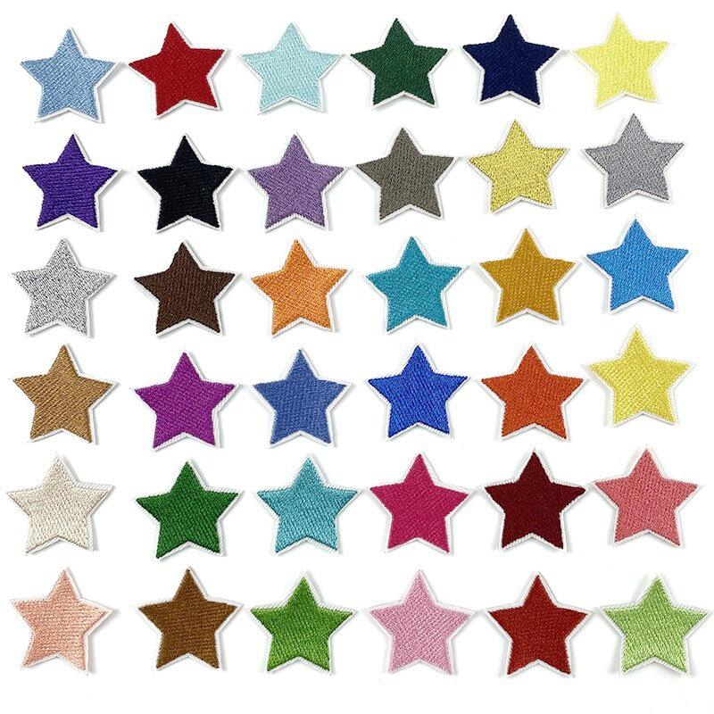 

Вышитая нашивка в виде пятиконечной звезды для одежды, обуви и головных уборов