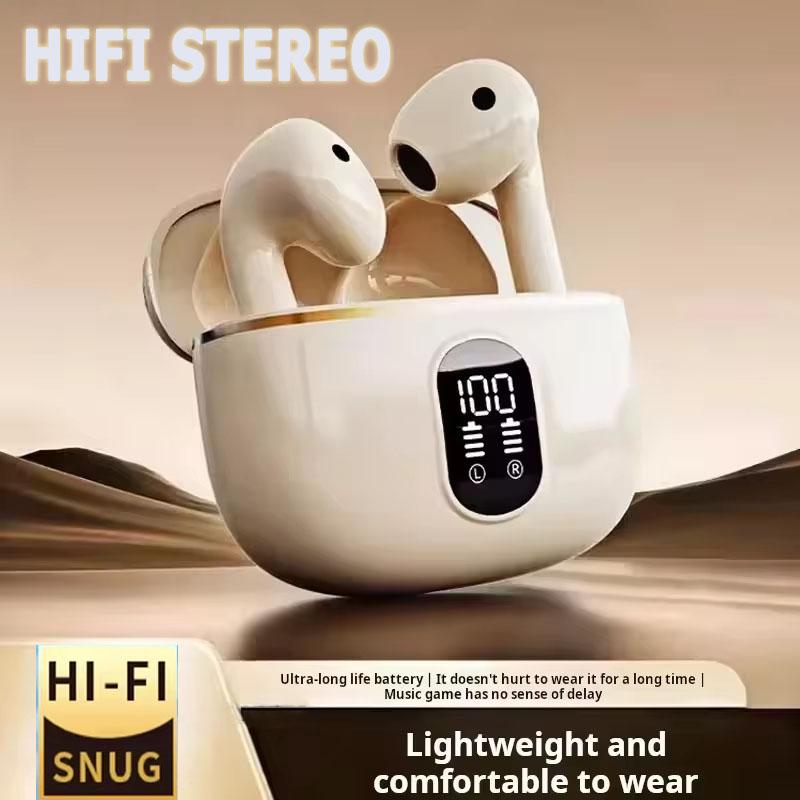 Kabellose Bluetooth Kopfhörer In-Ear Kopfhörer HiFi Stereo Geräuschunterdrückung Ohrstöpsel Musik Headsets mit LED Leistungsanzeige