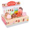 Ice Cream Children Shop Toy Wooden Construction Creative Pretend Role Gift Play