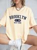 Brooklyn New York Est 1998 Prints TShirts Unisex Summer Short Sleeve T Shirt Loose ONeck Comfortable Tops Casual Clothes