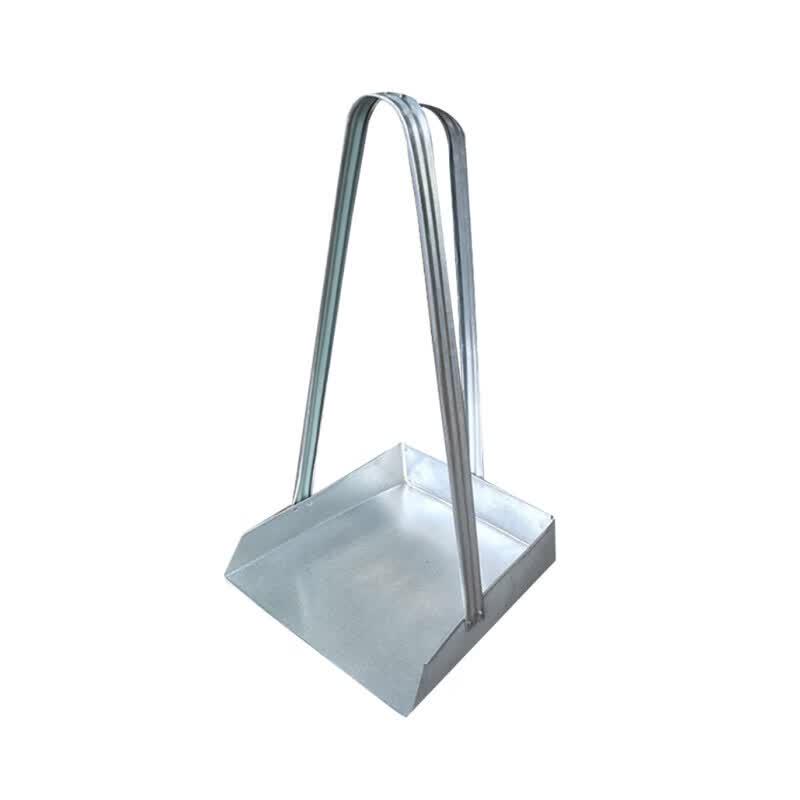 Heavy-Duty Metal Dustpan with Long Handle