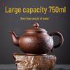 Zisha Large-Capacity Semi-Handmade Teapot & Teacup Set for Home Use