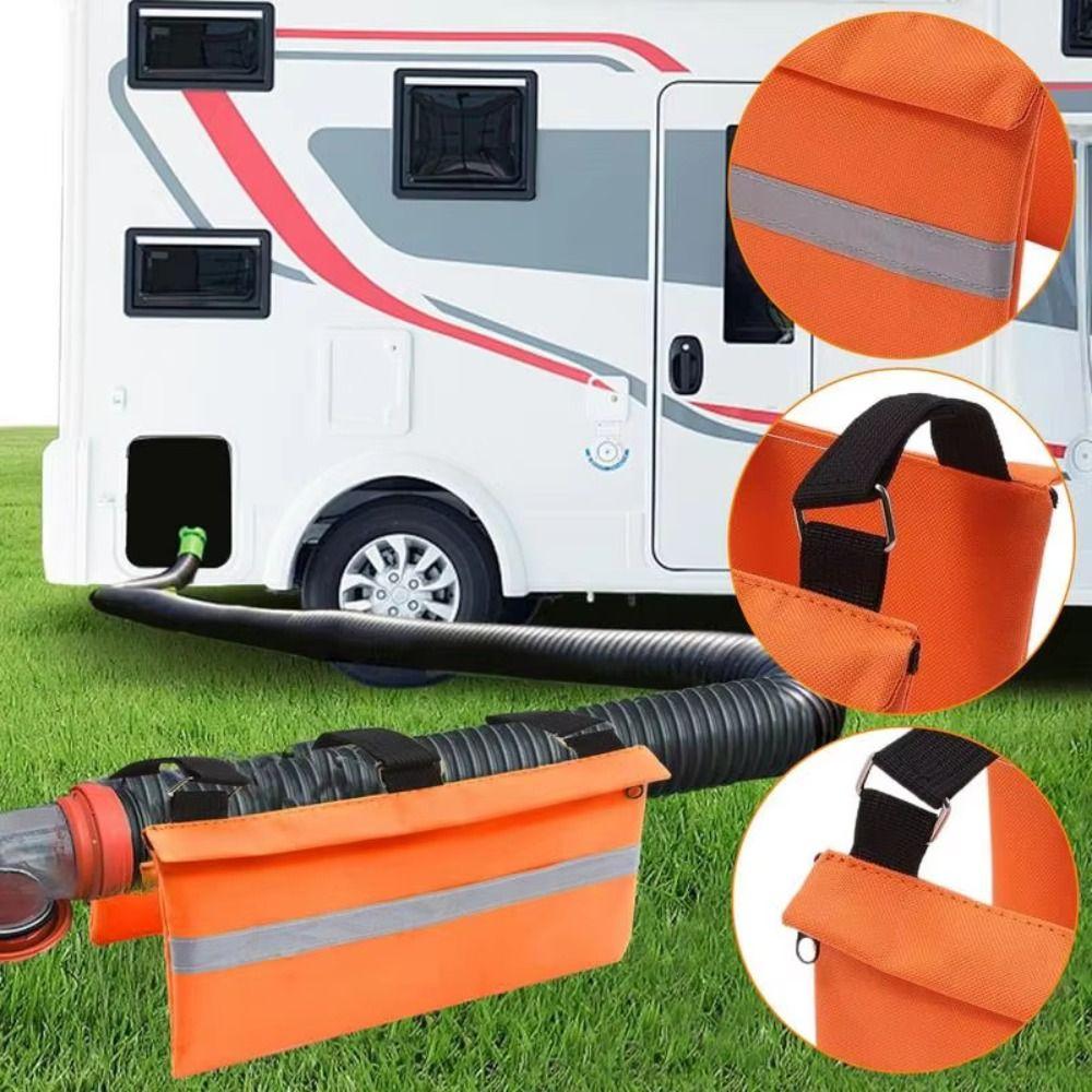 Robuster RV-Abwasser-Gewichtsbeutel Reflektierstreifen Abwasserschlauchbefestigung Campinganhänger