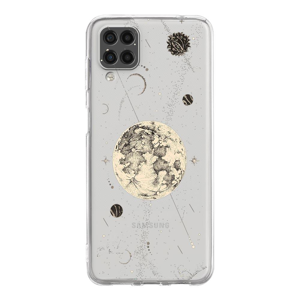 Zabawne Słońce Księżyc Anioł Oczy Do Samsung Galaxy A51 Etui na Telefon A71 A21S A12 A11 A31 A52 A41 A32 A23 A33 A53 A73 A03S A13 5G Pokrowiec