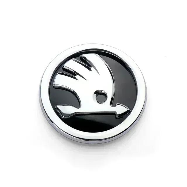 ABS Car Front Head Rear Tail Trunk Badge Sticker for Skoda S Logo Octavia Rapid Fabia YETI A7 Superb KAMIQ Scala VRS Accessories