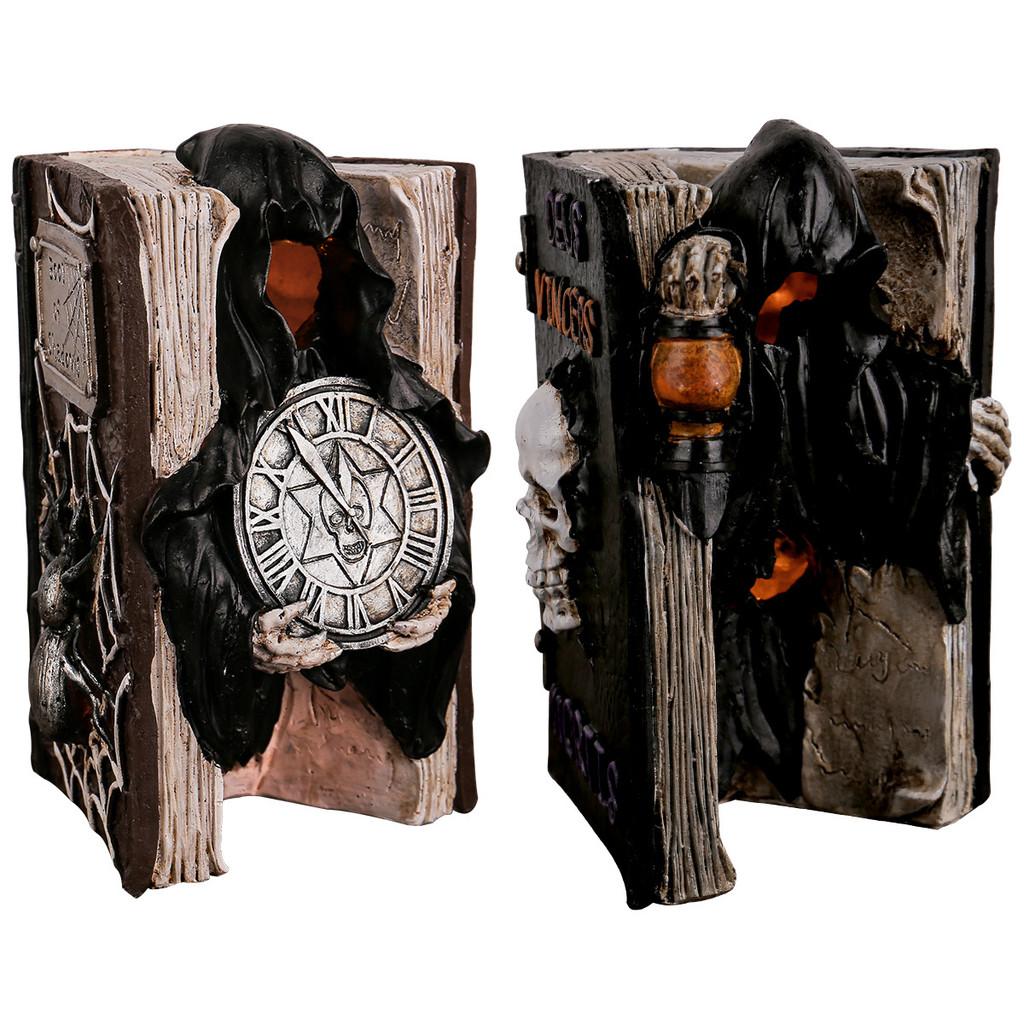 Skeleton Book Figurine Home Decor For Horror Theme Parties And Prop Halloween