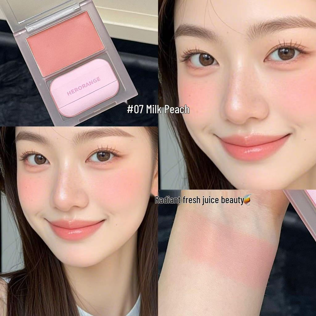 Bobo Milk Mist Vitality Blush: Natural Matte Korean Style for a Youthful Complexion.