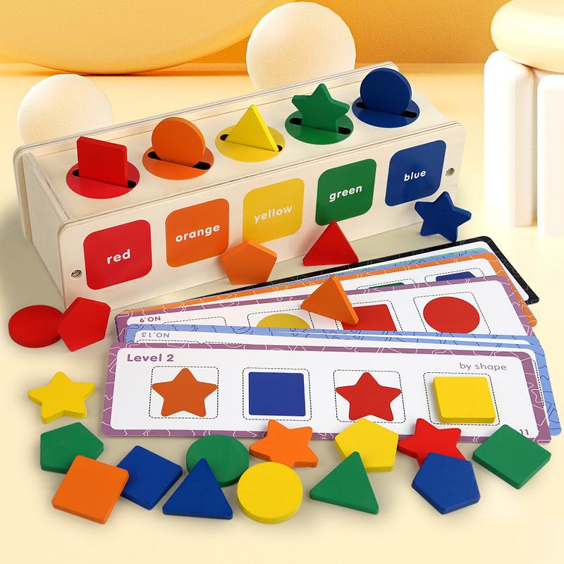

Wood Color Shape Classification Box Children S Montessori Teaching Aids Shape Color Cognition Matching Box Educational Toys