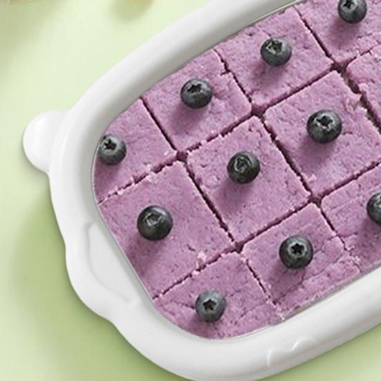 Fried Yogurt Machine Portable Home Ice Cream Roll Maker Stainless Steel Freezing Tray with 2 Spatulas BPA-Free Ice Cream Roll