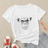 Edgy Women T Shirt Funny Astronaut Gorilla Printed Hip Hop Style Tops Personalized America Female Tee