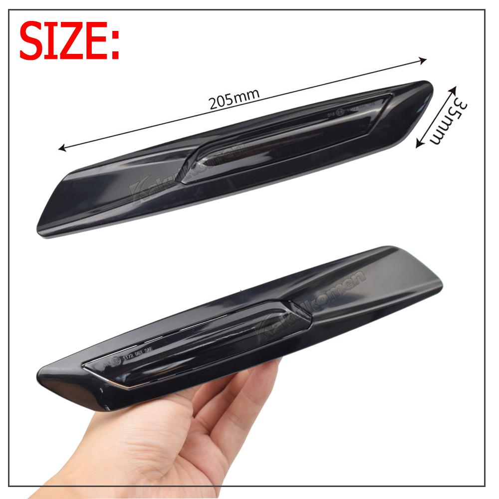 2Pcs Dynamic Amber LED Side Marker Lights Turn Signal Lamp For BMW 1 3 5 Series E90 E91 E92 E93 E46 E60 E61