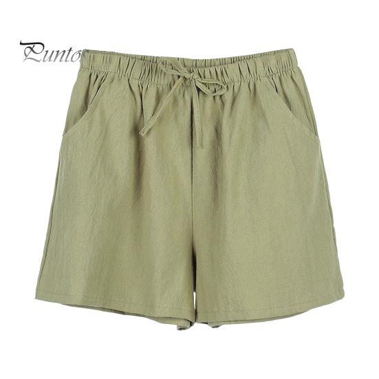 

Летние женские шорты с эластичной высокой талией и свободными шнурками, повседневные спортивные брюки длиной выше колена с карманами для бега, домашняя одежда, повседневные короткие брюки, пижамные шорты S