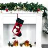 Elk Large Candy Christmas Stocking Penguin Kawaii Hanging Christmas Gift Bag Snowman Mini Christmas Candy Storage Pouch