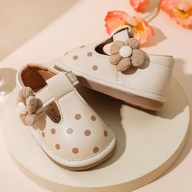 Fashion Girls' Shoes Spring New Baby Shoes Soft Soled Baby Shoes Anti Slip Children's Shoe  Simple Baby Walking Shoe