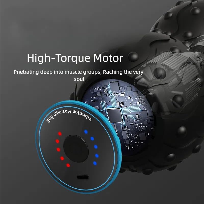 LYMCY Authentic Electric Foam Roller TriggerPoint Foam Roller 3D Massage Beads Patent Myofascial Release Roller USB Rechargeable Adjustment High