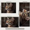 2D Realistic Tabby Cat Backdrop Cloth, Pet Portrait Photography Background