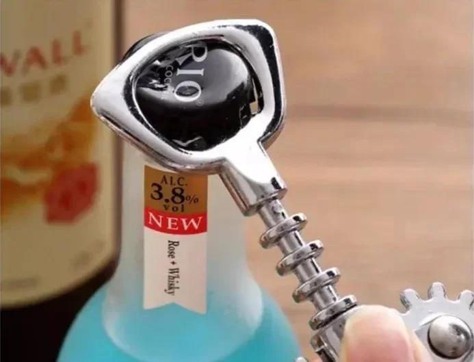 Wine Opener Multifunctional Corkscrew Bottle Opener Zinc Alloy Cork Remover Premium Winged Wine Bottle Opener jar