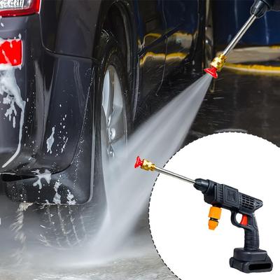 Wireless High-pressure Car Wash Gun Home Small Automatic Lithium Cleaning With Hose, Tool Battery Car Washer Water P3u5