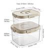 Plastic Stackable Preservation Box With Handle Refrigerator Egg Fresh-keeping Box Stackable Fruit Vegetable Storage Container