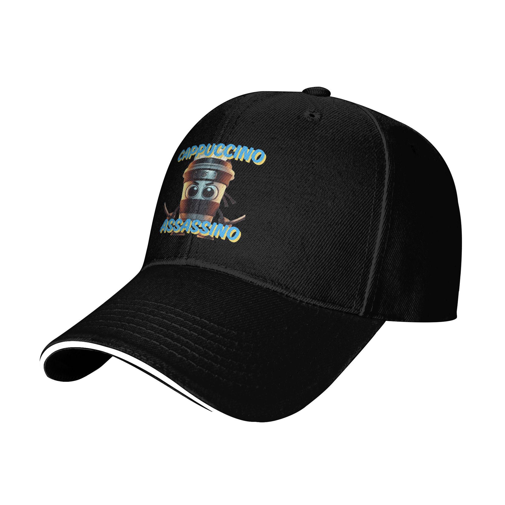 

Cappuccino Assassino Funny Italian Brainrot Meme Casual Baseball Cap Summer Trucker Hat Kpop Rock Hats Men Fashion Baseball Caps One Size