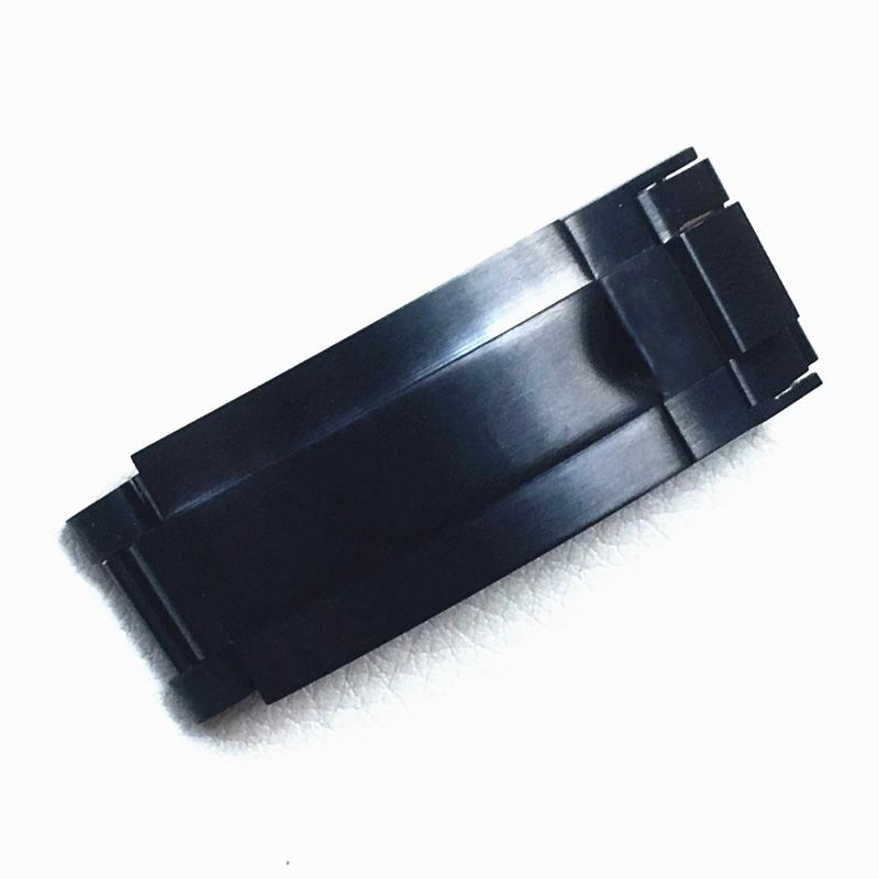 

Пряжка из нержавеющей стали 9 мм, матовая, серебристая, Золотая, черная, ролевая пряжка, устричный замок для Daytona Submariner GMT, легко регулируемая застежка 9mm