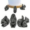 Animal Plant Pot Foot Flower Pot Support Resina Artesanato Decoração Conjunto De 3 Estátua Ao Ar Livre Jardim Vaso Plantador Pés Planter Suporte