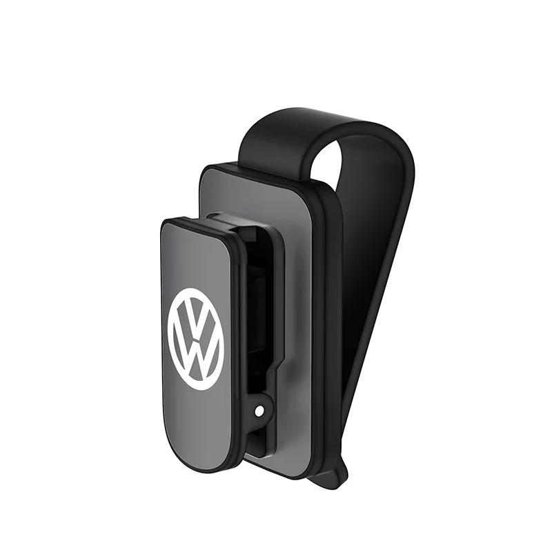 

VW GTI GOLF 2026 Hot For VW VOLKSWAGEN Car Sun Visor Sunglasses Frame Glasses Clip Storage Holder for VW Golf 5 7 8 Passat Bora чёрный