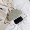 Bags Fairy Bag 2025 New Small Fragrant Wind Pearl Woven Bag Ins Internet Celebrity Chain Portable Dinner Bag Tide