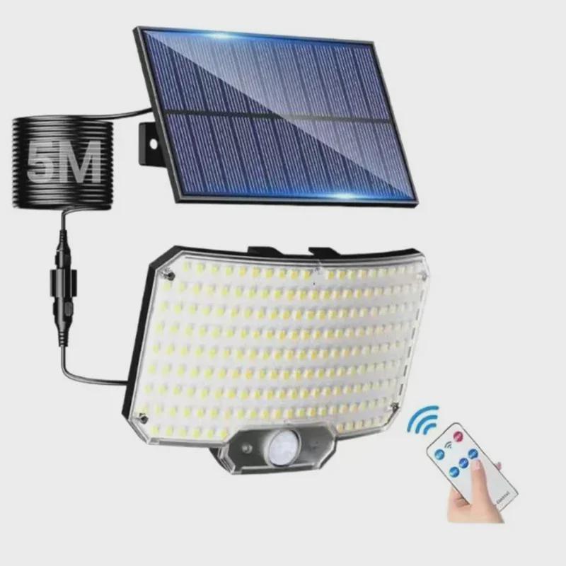 

New Solar Light Outdoor Super Bright Motion Sensor Solar Strong Power LED Garden Wall Lamp IP65 Waterproof 3 Working Mode білий