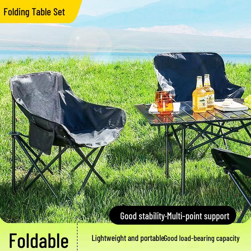 Portable Folding Table and Chairs Set for Outdoor Camping and Picnics