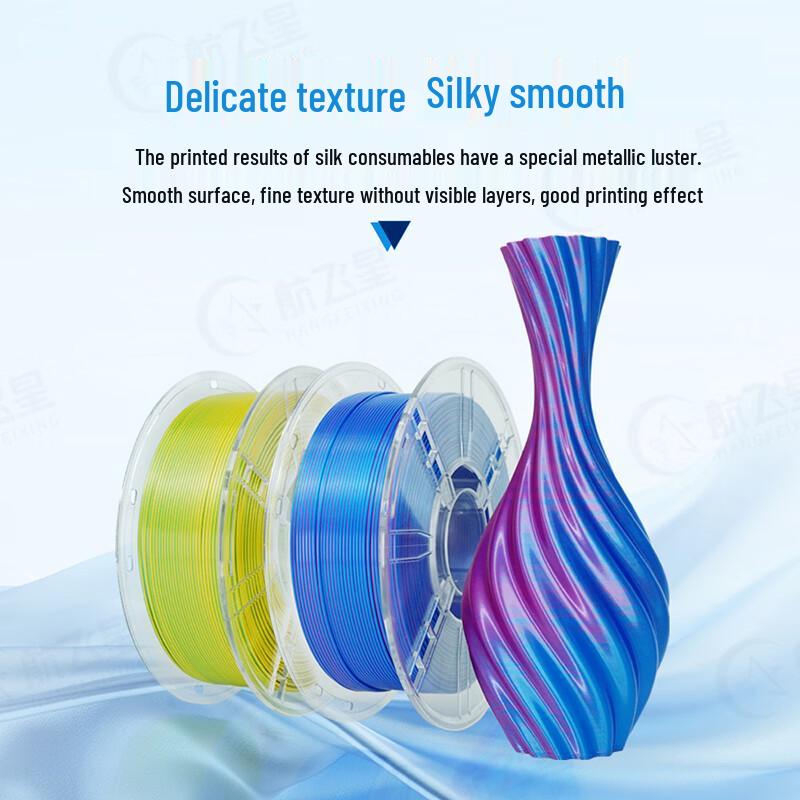 Hangfeixing PLA 3D Printer Filament - Gradient Silk Candy Rainbow