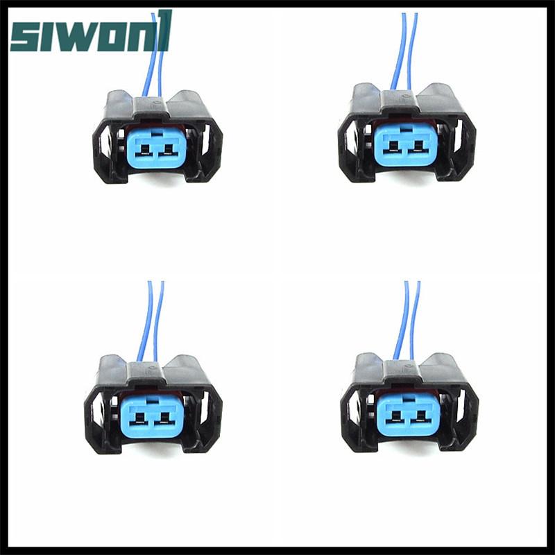 4pcs Female Fuel Injector Plug Connector For HONDA Accord Odyssey City Civic 2006-2011 1.8L CRV Rhyme 16450-RNA-A01