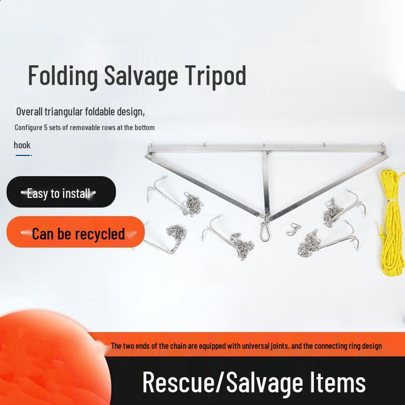 OLOMM Folding Underwater Rescue Grappling Hook