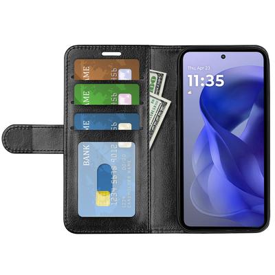 For Motorola Moto G Power (2025) Wallet Case Crazy Horse Texture Stand Leather Phone Cover