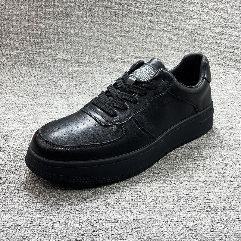 Herrskor från flygvapnet Nej. 1 2025 Vår Nya Läder Små Vita Skor Herrtrend Andningsbara Herr Sport- och Fritids Boardskor