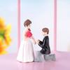 Mini Marry 2pcs Me Couple Doll Marriage Small Figure Crafts Ornament Miniatures