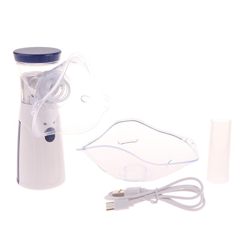 

Паровой ингалятор для лица и увлажнитель Ручной небулайзер для детей и взрослых Маленький небулайзерный аппарат синий