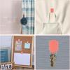 12Pcs Cubicle Clips for Fabric Walls, Plastic Stainless Steel Cubicle Hooks, Panel Push Pin, Cubicle Wall Clips for Hanging Photos Office Notes Data