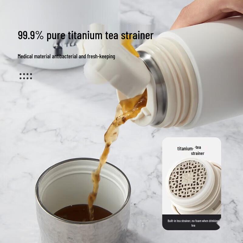 Temake Portable Tea Infuser Cup with Ceramic Liner