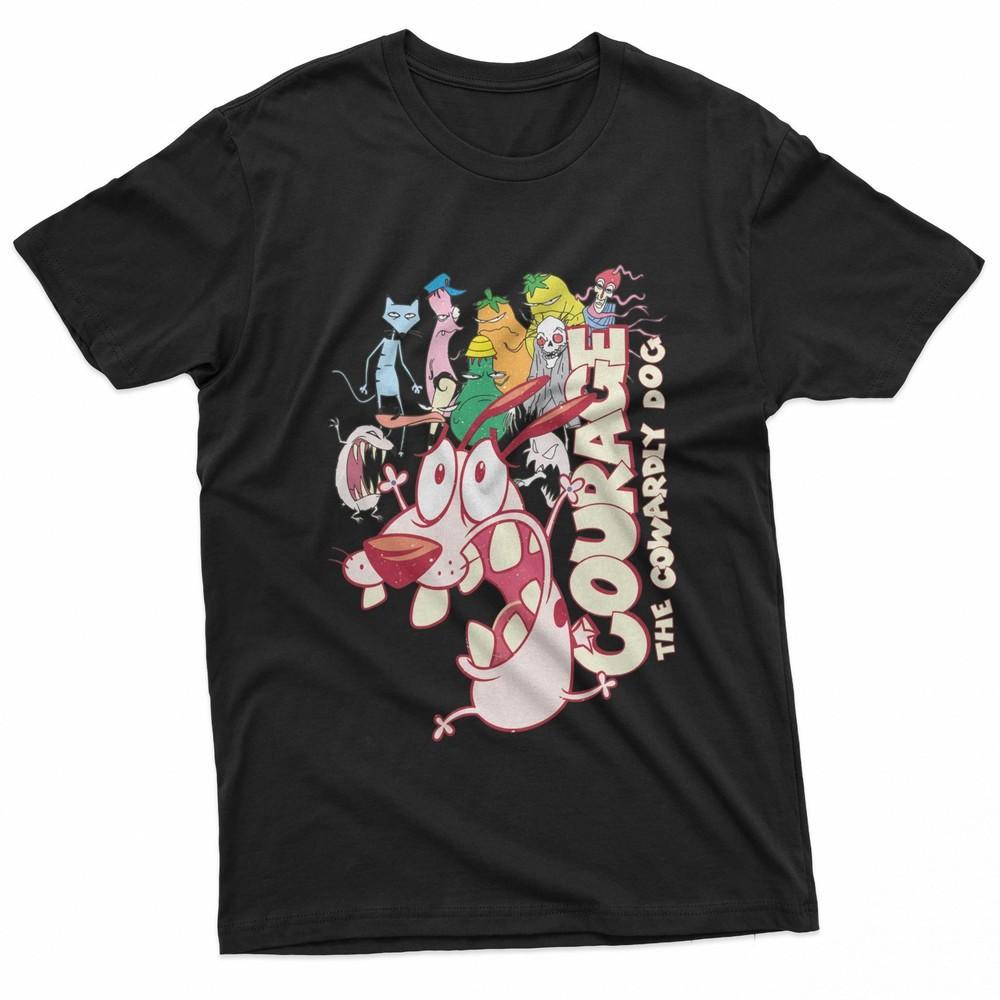 90s Cartoon Courage The Cowardly Dog TShirt Unisex T-Shirt XL