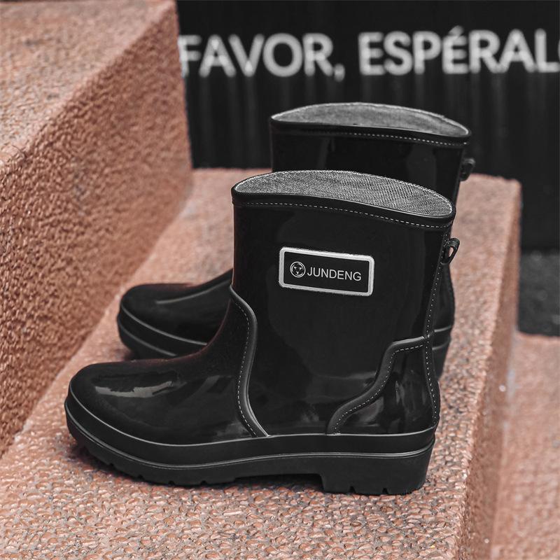 New comfortable short rain shoes women's non-slip and wear-resistant fashion four-season waterproof fashion outdoor water boots