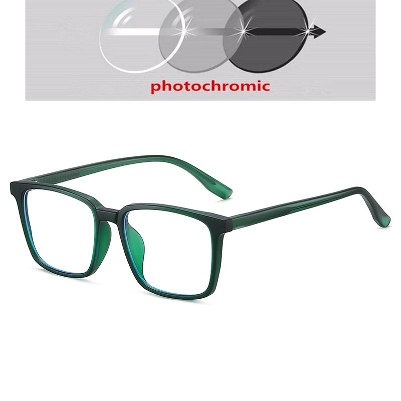 Transparent Tea Frame 1.56 Aspherical Lens Anti-Blue Light Single Vision Prescription Eyeglasses Women Men 0 -0.5 -0.75 To -6.0