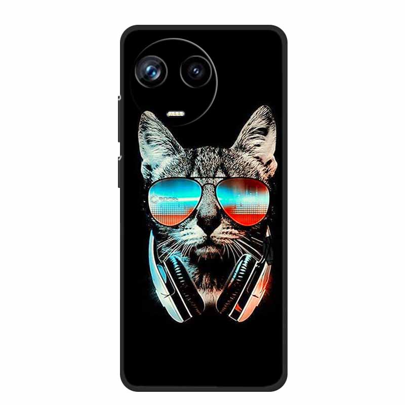 For Realme 11 11X 5G RMX3780 Case TPU Animals Soft Silicone Bumper Back Cover Phone Cases for Realme11X RMX3785 Wolf Cool Fundas