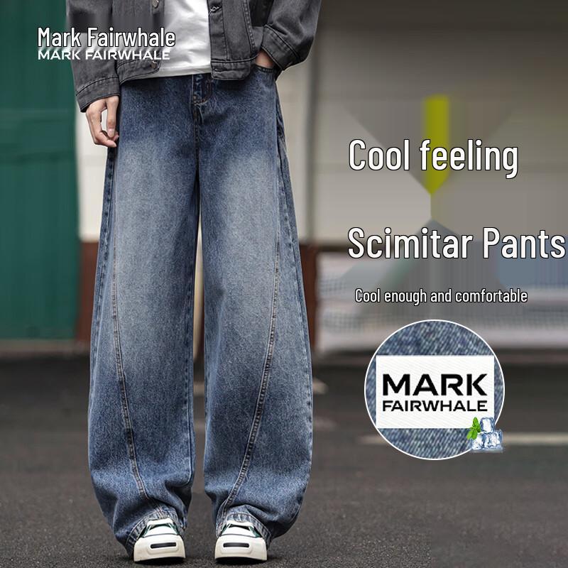 MARK FAIRWHALE Men s 2026 Summer Thin High Street Jeans M