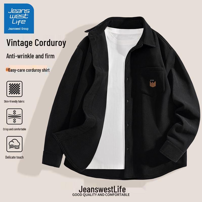 Jeanswest Life Men s Corduroy Long Sleeve Shirt Jacket L