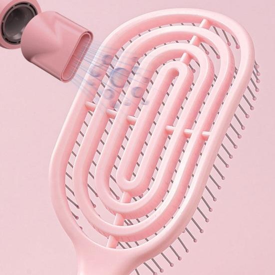 Vented Hair Brush Portable Anti-static Thin Thick Curly Long Wet Dry Hair Paddle Brush Scalp Massage Hair Styling Detangling Comb