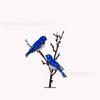 Metall Vogel Skulptur Garten Dekoration Außen Eisenkunst Tier Silhouette Hängendes Ornament Kreatives Hof Handwerk