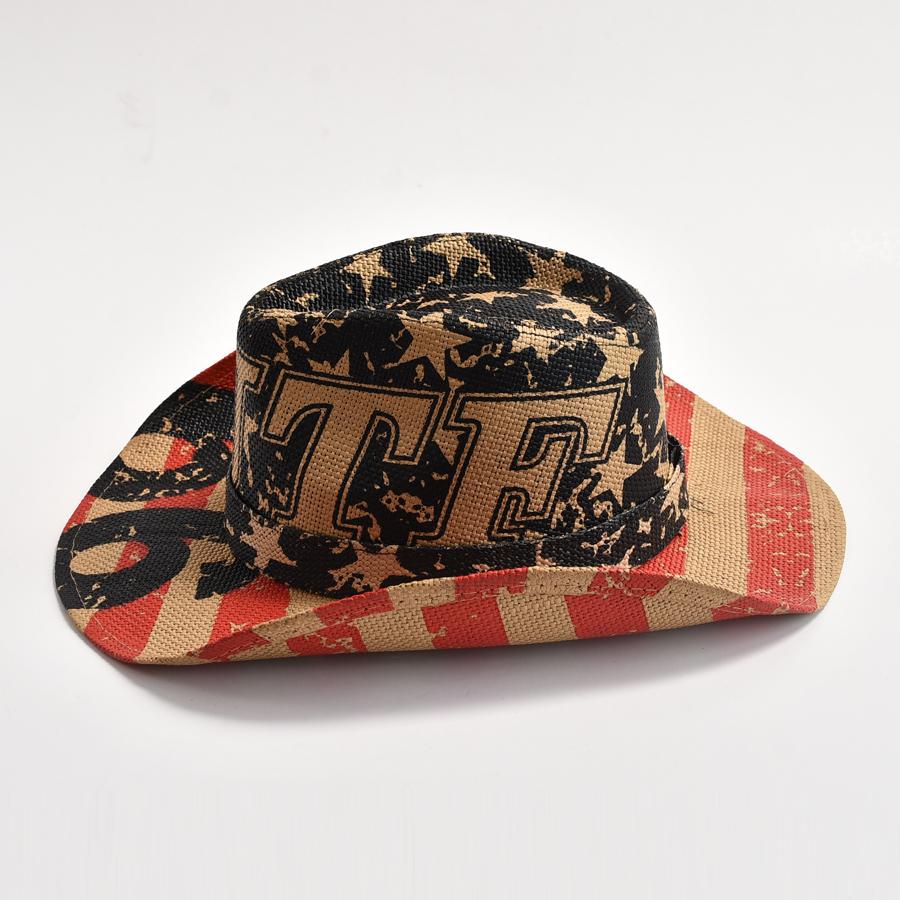 2023 Nouă pălărie de cowboy de vest de epocă pentru bărbați și femei Panama Cowgirl Cowboy Jazz Hat Pălărie de soare de paie